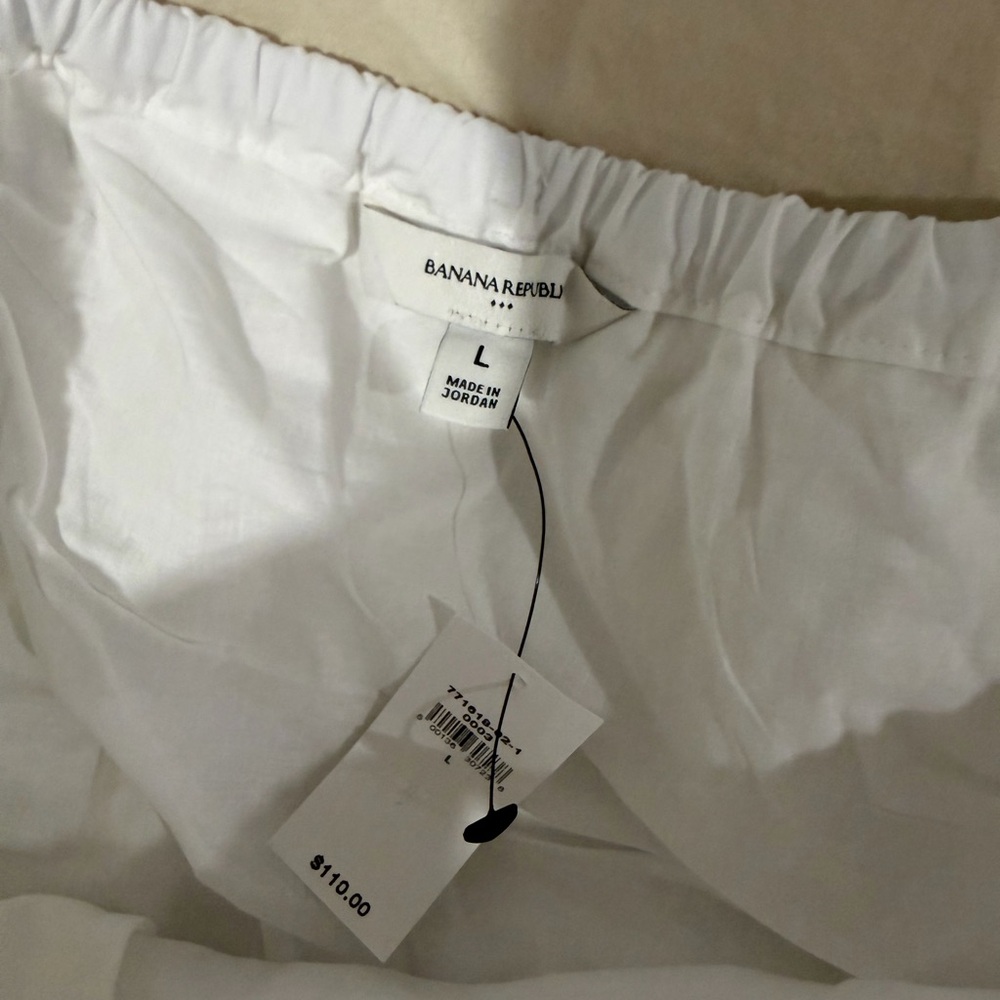 Banana Republic White Maxi Skirt